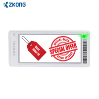 Label Rak Elektronik Zkong Layar E-Ink 2,6 Inci Label Harga Digital Label Tepi Rak Label Rak Elektronik ESL Label Harga