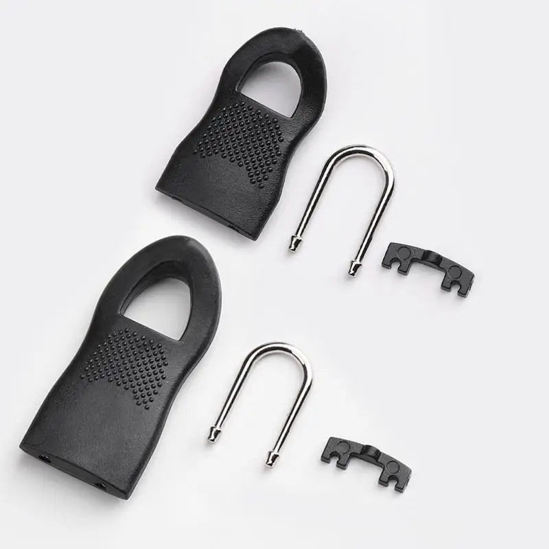 Hot Selling Black Long Short Removable Rubber Detachable Slider Zipper Puller