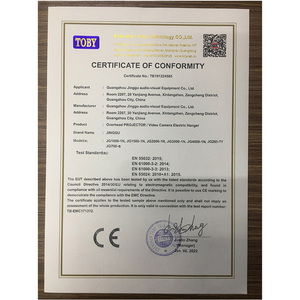 JGST OEM/ODM Support de plafond <span class=keywords><strong>motorisé</strong></span> rétractable électrique dissimulé pour projecteur et caméra, support télescopique encastré au plafond - Product Image 6