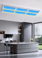 Plafonnier LED à panneau plat, lumière artificielle, température de couleur réglable (2200K-9000K), design moderne, indice de protection IP54, haute luminosité, facile à installer