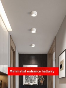 Foco LED de Aluminio para Montaje en Superficie, Lámpara de Techo sin Perforación para Sala de Estar, Dormitorio, Entrada, Pasillo - Product Image 4