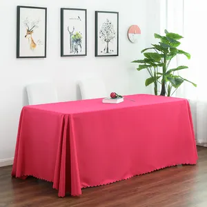 Tablecloth For Wed 8Ft Rectangular Polyester Tablecloths For Wedding Party