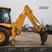 Loader Backhoe 4CX Bekas 109HP Tenaga Diesel Berat 9 Ton Kondisi Asli Peralatan Berat untuk Pemindahan Tanah Dijual