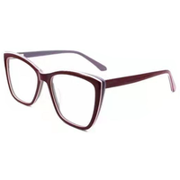 Monture de lunettes optiques Elan Optical RD26060, style œil de chat classique, très vendue, monture intégrale en acétate pour femmes, lunettes optiques, livraison directe d'usine