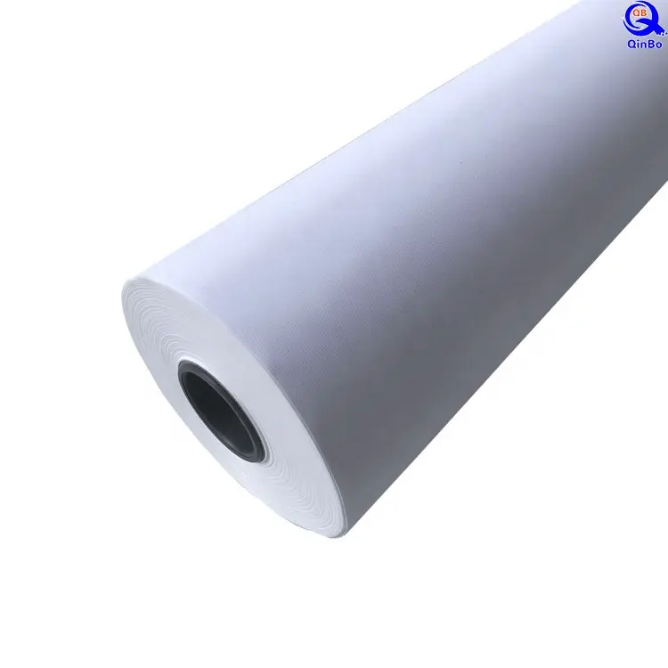 81Cm * 40M 240gsm Waterdicht Canvas Polyester Canvas 600d * 300d Mat Voor Print Blank Roll Custom Olieverf Canvas