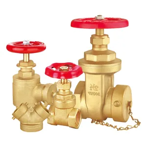 Fire Fighting High Quality Factory Price FM UL Listed Brass Ball Angle Hose Gate Stop Valve