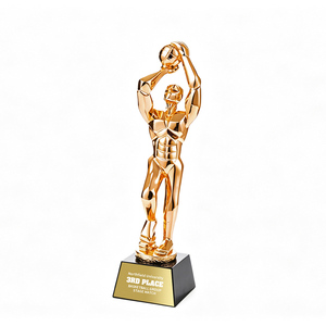 JINZUN Nuevo Modelo de Trofeo de Resina para Baloncesto, Trofeo de Tiro al Canasta Dorado/Plateado/Cobre, Trofeo de Slam <span class=keywords><strong>Dunk</strong></span> de 29 CM, Trofeo de Campeonato de Liga de Baloncesto - Product Image 5