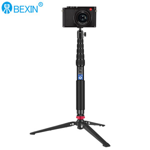 ขาตั้งกล้องแบบขาเดียว BeXin ทำจากอลูมิเนียมอัลลอยแบบพกพา พร้อมระบบล็อคแบบหมุน สำหรับโทรศัพท์มือถือและกล้องแอคชั่น - Product Image 3