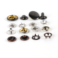 Bouton-pression rond en métal durable sur mesure, quatre parties, type presse, pour vêtements, textiles et bracelets – Prix usine