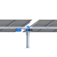 Système de suivi automatique à axe unique pour panneaux solaires, surface galvanisée à chaud, suivi automatique du soleil, conception personnalisable 90