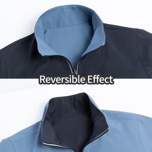 Omkeerbare Veiligheidsreflectie Winddicht En Waterdicht Buitenshuis Werk Herenjassen Custom Logo - Product Image 2
