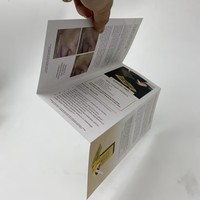 Impression personnalisée de flyers brillants, papier cartonné A4 CMYK, luxe, pour la remise des diplômes, mini menus pliés en trois, brochures numériques, flyers