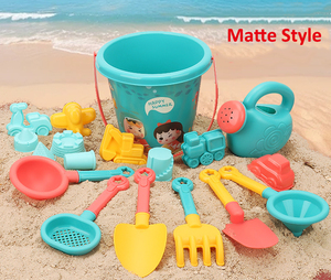 18 PCS Outdoor Summer <b>Toy</b> Plastic Funny Kids Bucket Shovel Sand Rake <b>Toys</b> Kettle Sand <b>Castle</b> Beach Sand <b>Toy</b> Set - Product Image 3