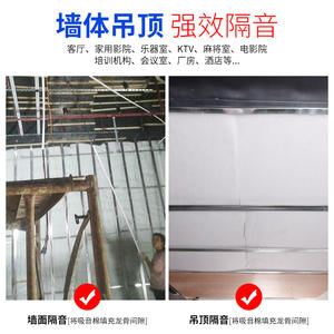 Panneaux acoustiques suspendus ignifuges haute densité en fibre de polyester et coton pour la réduction du bruit dans les boîtes de nuit et les hôtels - Product Image 2