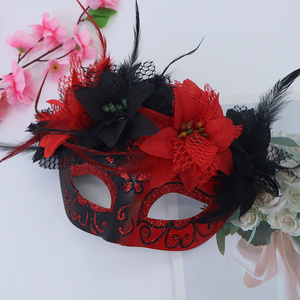 Masquerade Máscara Facial das mulheres Dia Mexicano do Crânio de Açúcar Morto Dia Das Bruxas DIY Eyemask Masque Fancy Dress - Product Image 5