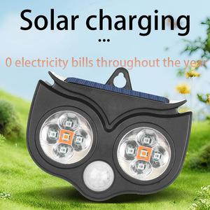 Ahuyentador de Animales Solar Aibo, Dispositivo de Control de Plagas para Exteriores con Luz Intermitente Roja y Azul - Product Image 4