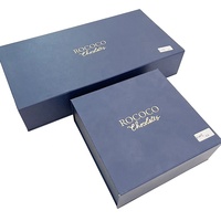 Boîte d'emballage de luxe personnalisée 25 50 chocolat praliné alimentaire chocolat Doos diviseur caractéristiques brillant mat stratification gaufrage