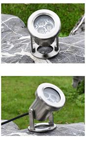 Lumières de <span class=keywords><strong>piscine</strong></span> à LED rondes fabriquées en Chine Projecteur de fontaine de danse aquatique évalué IP68 pour l'éclairage sous-marin de petites fontaines - Product Image 3