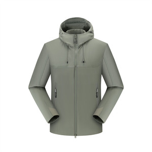 Veste de montagne softshell pour homme, résistante à l'eau, manches longues, vêtements de randonnée en plein air - Product Image 1