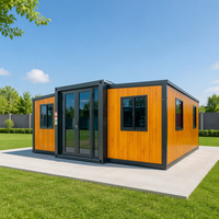 Maison conteneur extensible de style pin, avec structure en acier galvanisé anti-corrosion, longue durée de vie, bâtiment préfabriqué