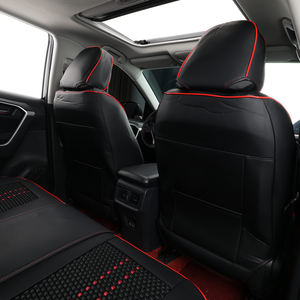 Housses de siège de voiture universelles toutes saisons EKR en cuir PU, <span class=keywords><strong>ensemble</strong></span> complet, imperméables, luxe, 5 places, Golf Touareg Polo A5 M3, garantie 2 ans - Product Image 2