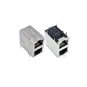 Zócalo de puerto de red modular RJ45 2X1 apilado DGKYD21Q145AE1A4D068 Transformador integrado Gigabit DGKYD.