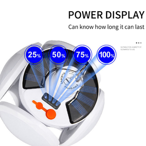 Affichage de puissance extérieure <span class=keywords><strong>camping</strong></span> solaire d'urgence éclairage étanche tente rechargeable led lanternes de recherche <span class=keywords><strong>camping</strong></span> lumières lampe - Product Image 4