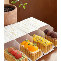 Boîte à petits pains à dessert avec logo en feuille d'or personnalisée emballage en carton blanc pour boulangerie collations sushi matériaux recyclés pour pain gâteau tarte