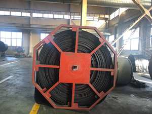 Bande transporteuse à paroi latérale / à dessus rugueux en chevron DIN22102 EP série NN 800 mm 1400 mm, bande de mine à paroi ondulée / coupe de pierre de ciment - Product Image 2