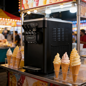 Máquina para Hacer Sándwiches de Helado, Máquina para Hacer Sándwiches de Helado con Galletas para Postres Novedosos, Máquina de Grado Comercial - Product Image 1