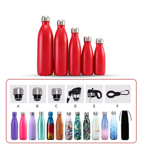 Bouteille d'eau isotherme promotionnelle personnalisée en acier inoxydable 304, forme cola, anti-fuite, à double paroi, en acier inoxydable - Product Image 4