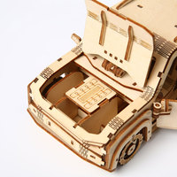 Puzzle 3D en bois DIY en gros, thème Usine de Père Noël de Noël, Puzzles 3D en bois pour adultes, modèle de montre de ville de vacances