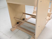 Baril d'entraînement classique de Pilates en bois d'érable pour étirement de la colonne vertébrale avec base réglable