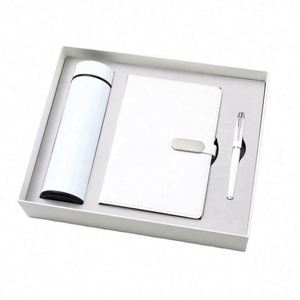 Customizable Diary Luxury Water Bottle Book Set Dark Green Business Gift Box With Hand Gift <b>Smart</b> Thermos Cup Notebook Pen Set - Product Image 5
