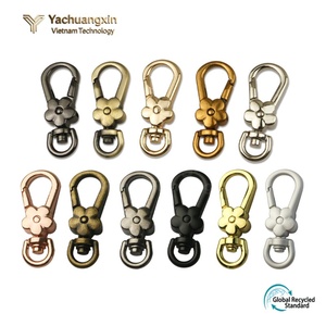 Cierre Giratorio de Alta Calidad con Forma de Flor de 13 mm, Accesorios de Aleación de Zinc para Bolsos, Gancho de Seguridad para Bolsos, Marca EH, Modelo S0002 - Product Image 4
