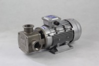 Pompe de transfert à rotor flexible à ailettes auto-amorçante sanitaire à haute viscosité en acier inoxydable de qualité alimentaire