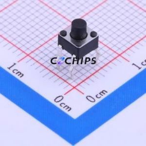 TSA451G50-250 Tactile <b>Switch</b> Through hole-4P,4.5x4.5mm <b>Switch</b> Single Pole Single Throw Round Button 2.5N Through Hole - Product Image 1
