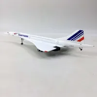 Modèle d'avion en métal moulé sous pression Air France Concorde à l'échelle 1/200 de 30 cm, cadeau de collection avec trains d'atterrissage