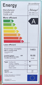 Climatiseur mural split 3 tonnes 36000 BTU T3 pour Oman/Arabie Saoudite/Irak 220V 60Hz Niteangel CE TCl Refroidissement R410a 12V - Product Image 2