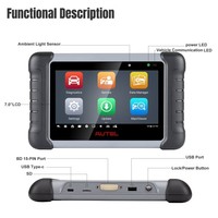 Newest Autel MaxiCOM MK808S Bi-Directional Diagnostic Scanner with 40 Special Functions IMMO Key Coding Update of MK808