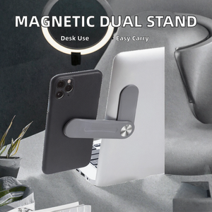 <strong>Computer</strong> Desk Phone Stand Extension <strong>Bracket</strong> Dual Monitor Display Portable ABS Magnetic Laptop Side Mobile Phone Holder - Product Image 2