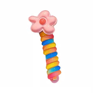 Coleteros de Espiral Elásticos con Lazo de Colores para Mujer y Niña, Bandas de Goma para el Cabello, Accesorios para Coletas - Product Image 1