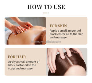 Huile de ricin MELAO 100% pure pressée à froid sans hexane Huile de ricin noire jamaïcaine biologique en gros Huile pour cheveux pour la croissance des cheveux - Product Image 3