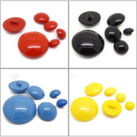 Dôme en forme d'arc de champignon, 10mm, vêtements en plastique Polyester multi-tailles, couture de boutons de tige en résine