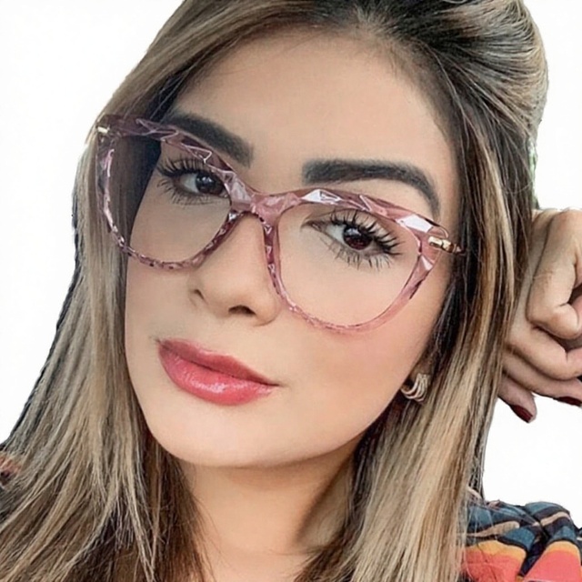 Cat Eye Optical Glasses Frame for Women Global Recycled Standard Certified Protect Your Eyes From Strong sunlight and UV Rays