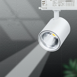 Projecteur sur rail LED COB commercial 30W 40W CCT réglable 3000K 4000K 5000K Angle de faisceau multiple 15° °   24 °   38 °   60 ° - Product Image 3