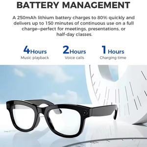 <span class=keywords><strong>Gafas</strong></span> Inteligentes M01 <span class=keywords><strong>PRO</strong></span> con IA, Traducción, Grabación de Video Inalámbrica, Fotografía, Cámara de 800W, Llamadas BT, Wifi, para Hombre y Mujer - Product Image 5