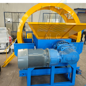 Máquinas de reciclaje de neumáticos de <span class=keywords><strong>segunda</strong></span> <span class=keywords><strong>mano</strong></span> completamente automáticas Máquina trituradora de pantalla rotativa de neumáticos de doble eje de chatarra - Product Image 3