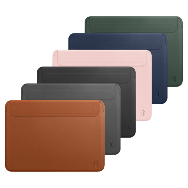 WiWU 13-16 Inch Waterproof PU Leather Laptop Sleeve PC Material Business Travel Case Cover for Macbook Air Laptop Bags