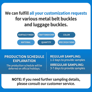 Customized metal 4.0/3.5CM belt waist belt drawstring accessory alloy buckle head <b>hair</b> band buckle spring automatic buckle head - Product Image 3